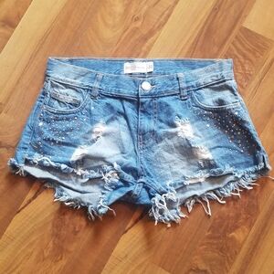 Janina Distressed Shorts Size 8